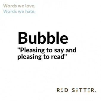 words we love bubble
