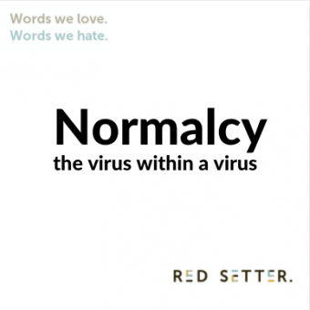 words we hate normalcy