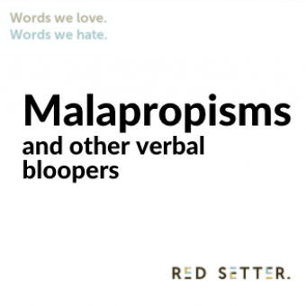 Words we love malapropisms